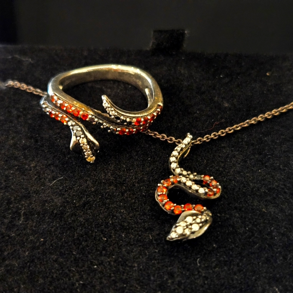 Enchanted Disney Jafar Necklace & Ring